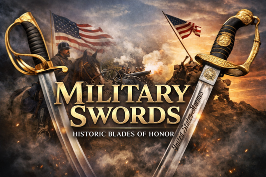Military swords banner