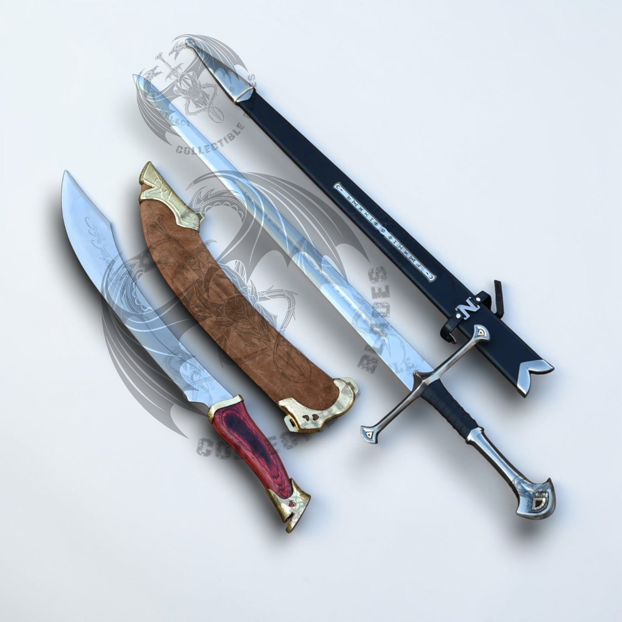 Set of Anduril Sword and Elven Knife