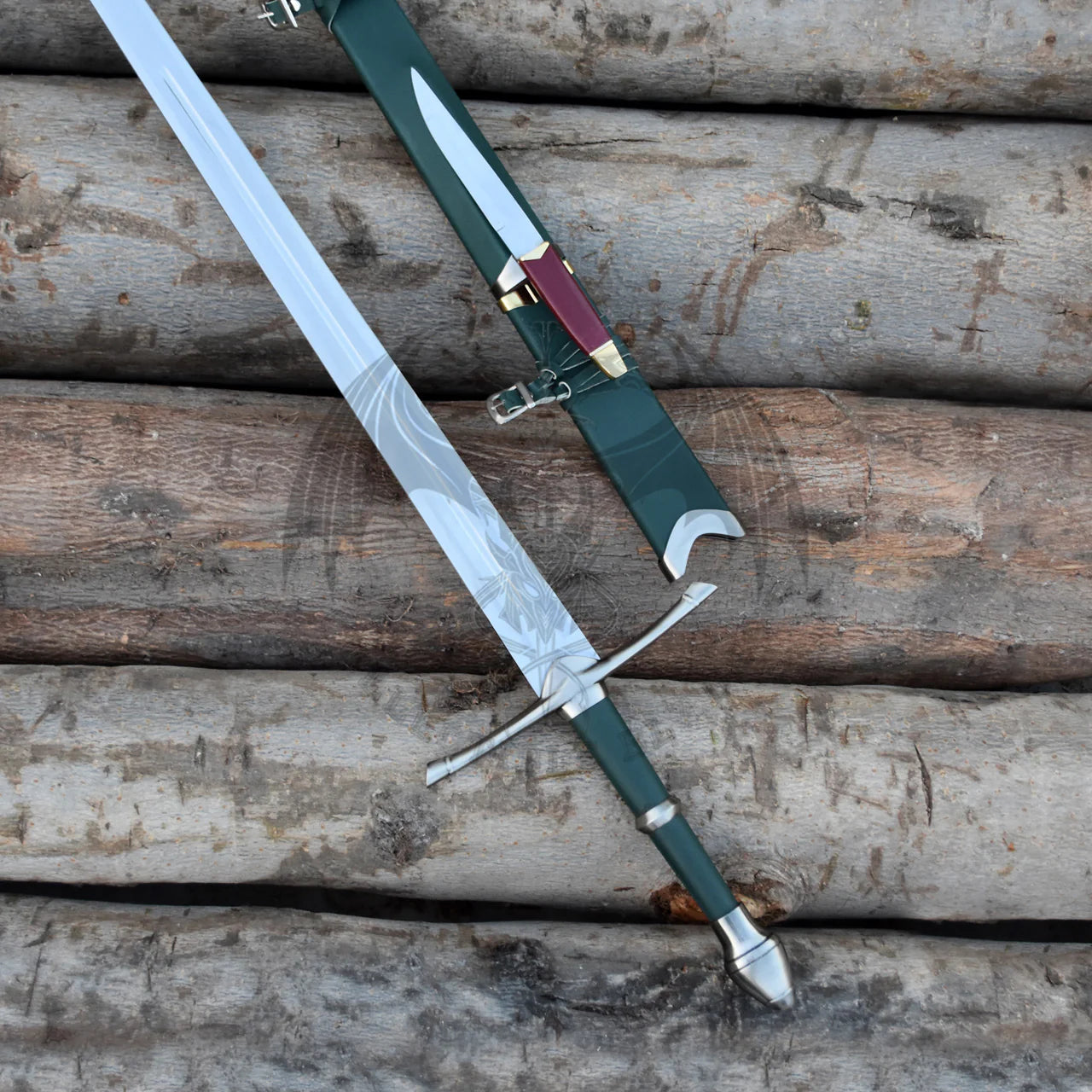 lotr Aragorn Strider Ranger Sword with Knife