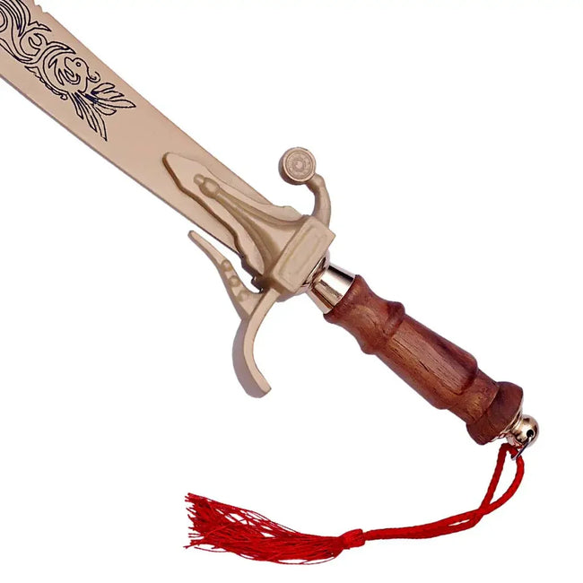 Belly Dance Dragon Scimitar Full Gold Plated Sword Main Image
