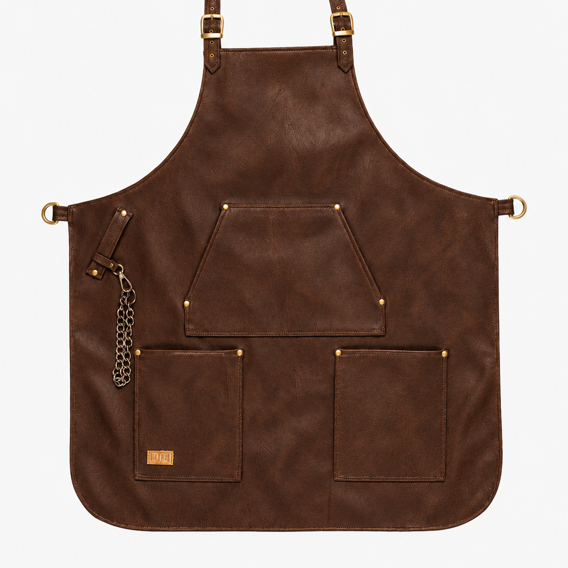Gladiator Olive Green Blacksmith Apron | Bronze Hardware