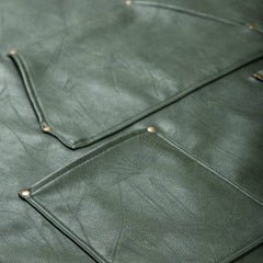 Gladiator Olive Green Blacksmith Apron | Bronze Hardware