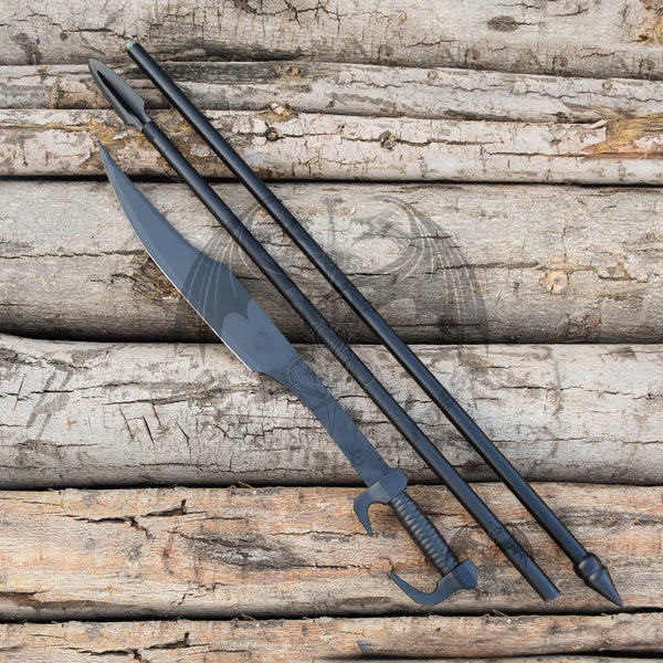 Spartan King Leonidas Sword and Warrior Spear