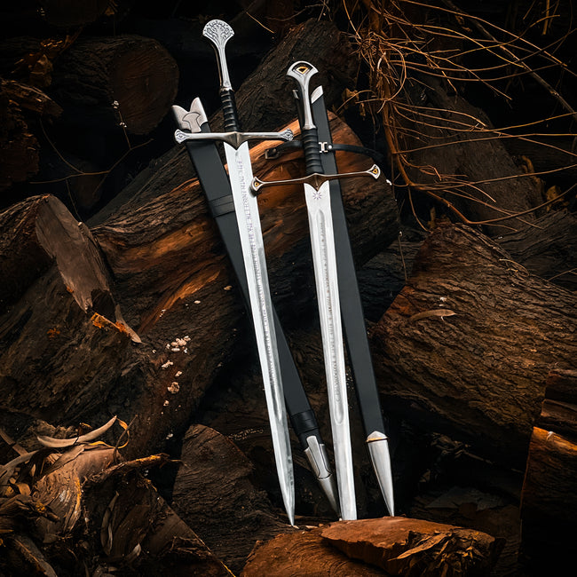 Pair of Anduril Sword and Flame of The West Hover Image