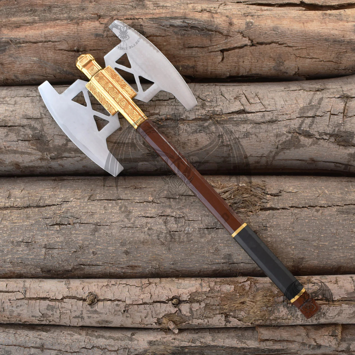 Gimli Battle Axe & Helmet Pair From LOTR