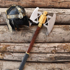 Gimli Battle Axe & Helmet Pair From LOTR