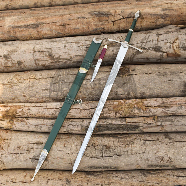 Set of Aragorn Strider Ranger Sword and Elven Knife Main Image