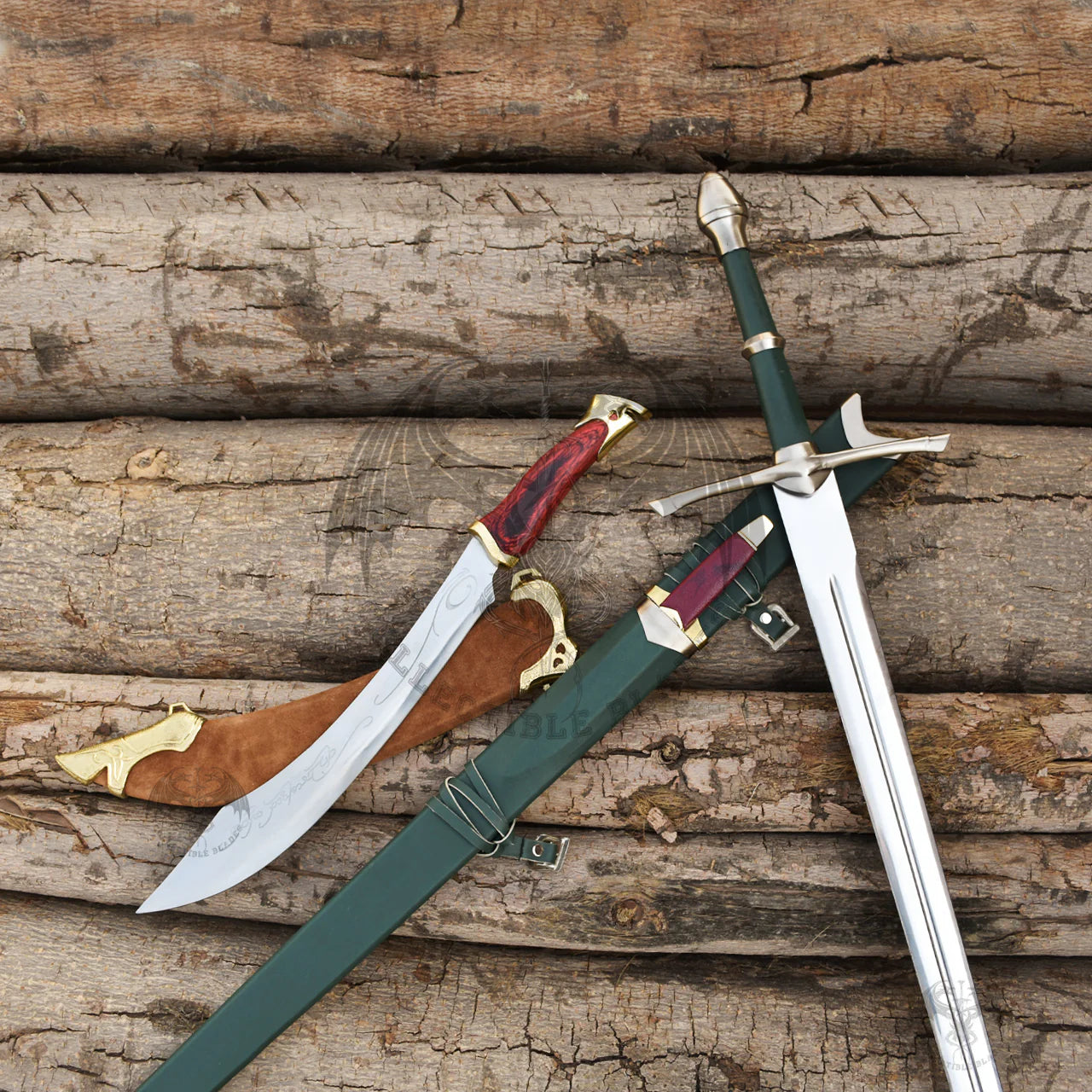 LOTR Aragorn Strider Ranger Sword and Elven Knife