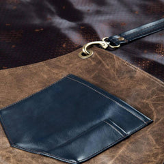 Waterproof Leather Bartender Apron with Pockets