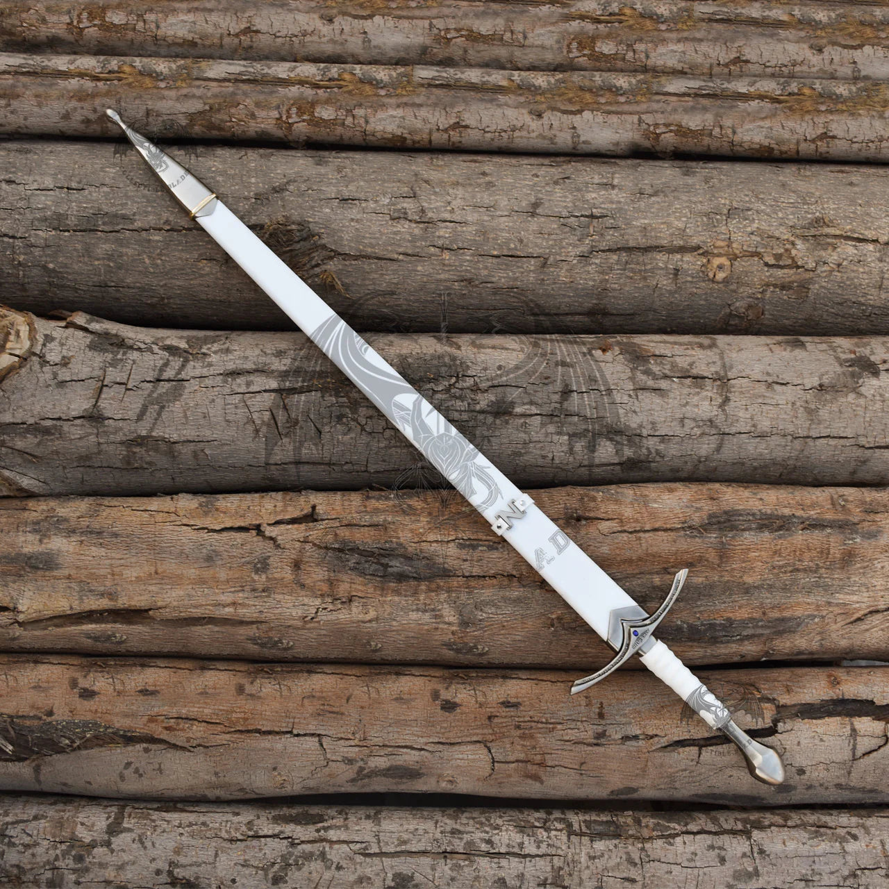 Gamdring Pair of Gandalf the White Staff & Glamdring Sword