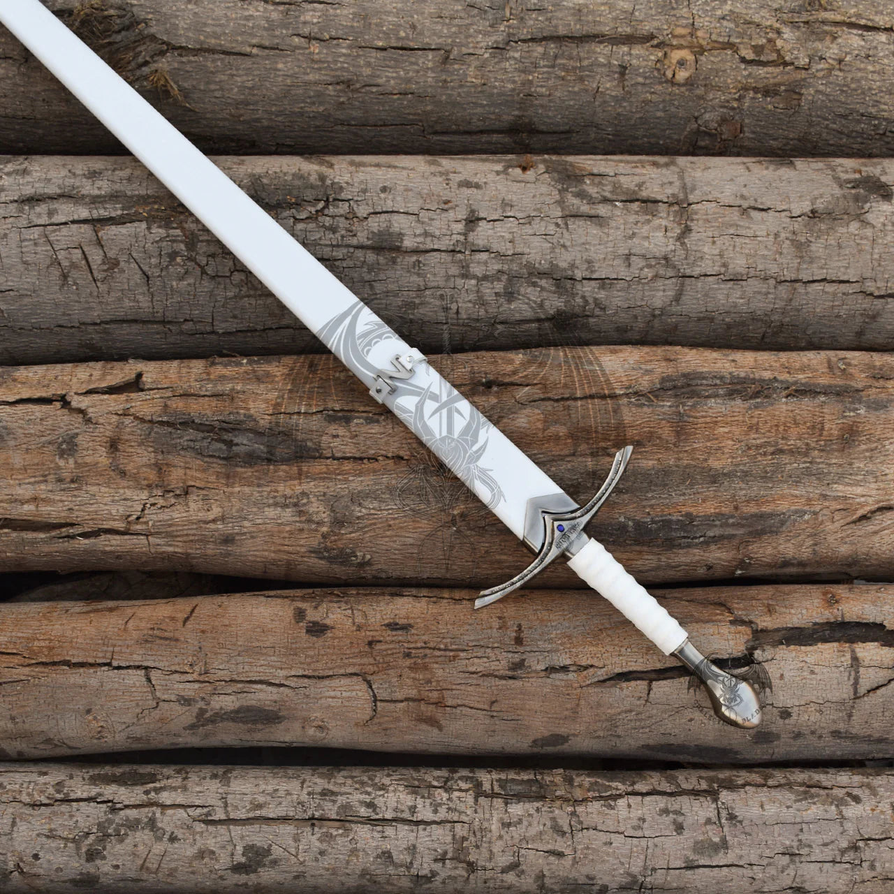 Gamdring Pair of Gandalf the White Staff & Glamdring Sword